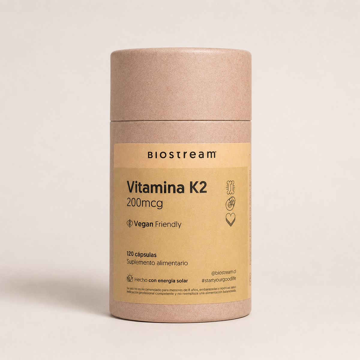 Vitamina K2 120 Cápsulas 200mcg