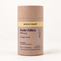Ácido Fólico BioStream 500 mcg, envase de 120 cápsulas veganas