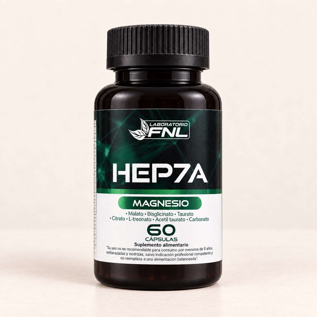 HEP7A Magnesio FNL, 60 cápsulas, frasco solo