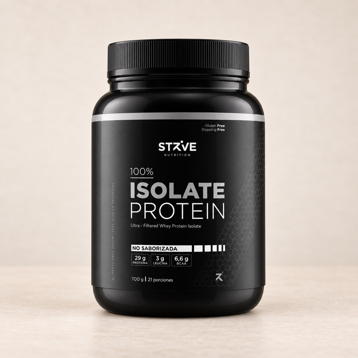 Isolate Protein STRIVE sin sabor, proteína aislada de suero de leche, 700 g