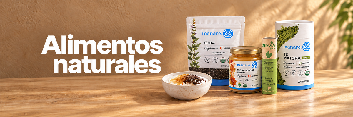 Banner de alimentos naturales