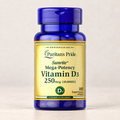 Vitamina D3 10.000 UI Puritan’s Pride, frasco de 100 cápsulas blandas