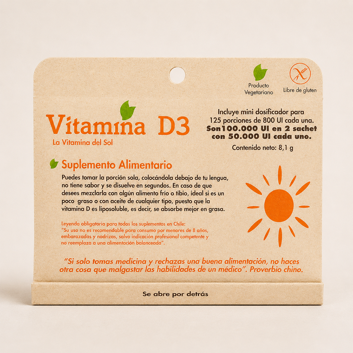 Vitamina D3 - Dulzura Natural
